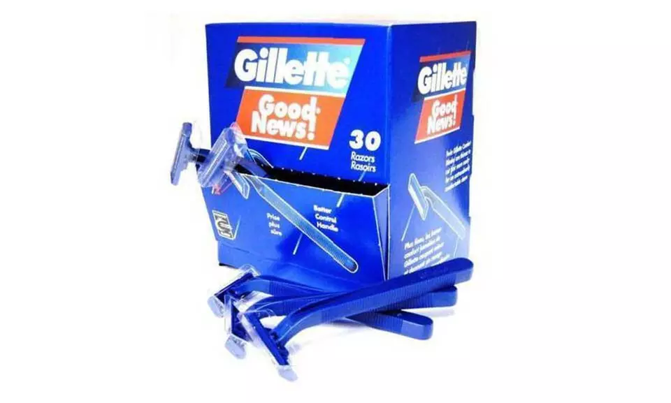 Gillette 2 Blade Disposable Razor (30-Pack) - Second Medium