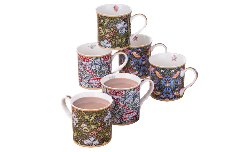 Image 1: Waterside Six William Morris Mugs