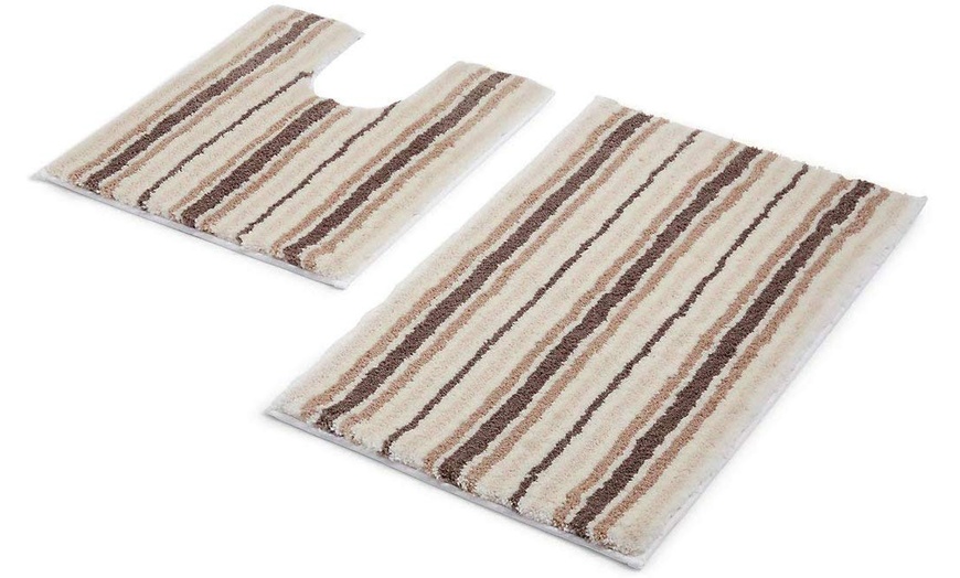 Image 4: Striped Bath Mat