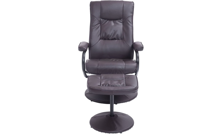 Image 9: HomCom Reclining Arm Chair