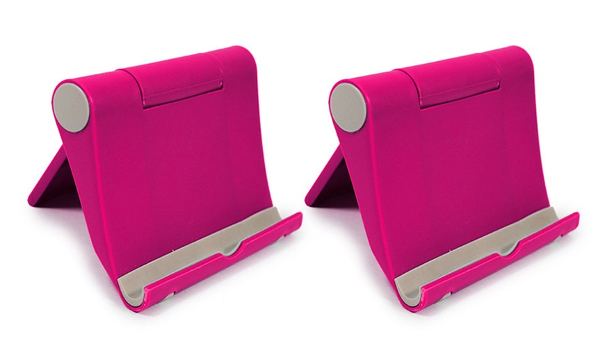 Image 3: One or Two Universal Tablet or Phone Stand Holders