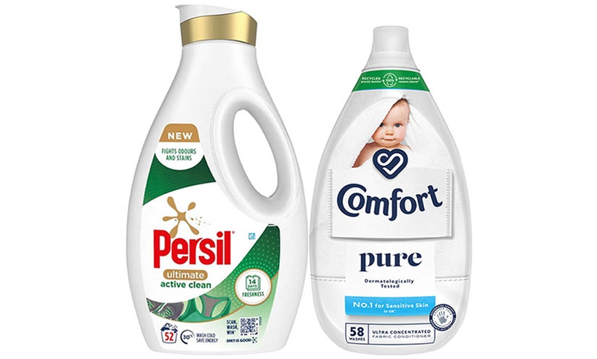 Image 10: Persil Ultimate Washing Liquid Detergent and Comfort Ultimate Care