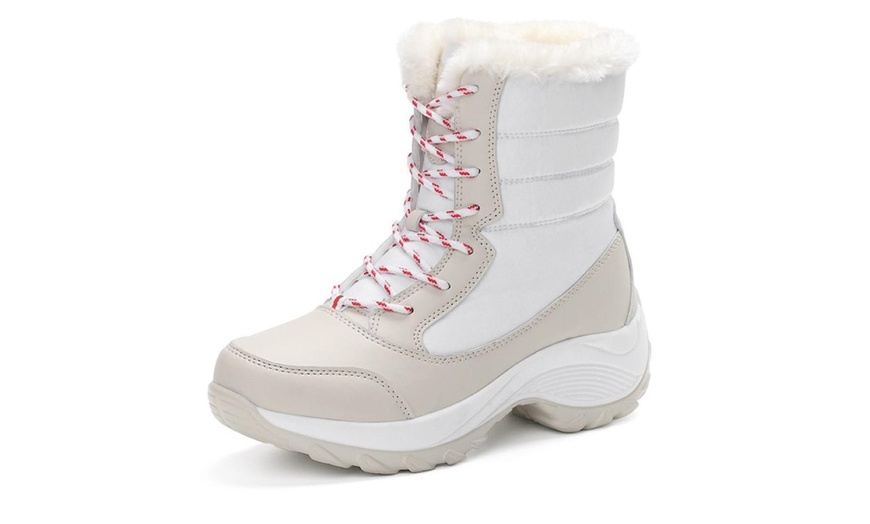 Image 6: Women's Thermal Snow Faux Fur Ankle Boots