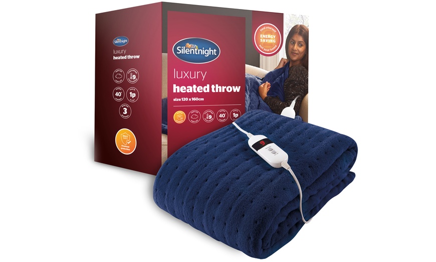 Image 3: Silentnight Luxury Heated Throw
