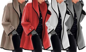 Women's Warm Casual Slim Long Overcoat