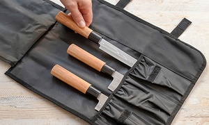 Japanese Knife Set with Carrying Case