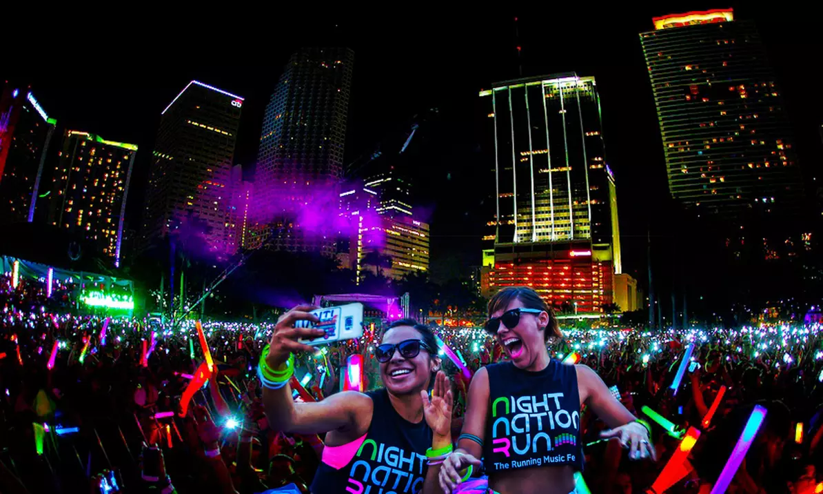 $31 for Entry to a Nighttime 5K Music Festival from Night Nation Run: August 11 ($60 Value) - Primary Image