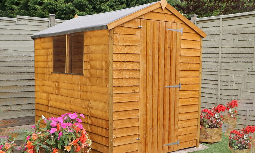 Image 7: Mercia Overlap Wooden Garden Shed