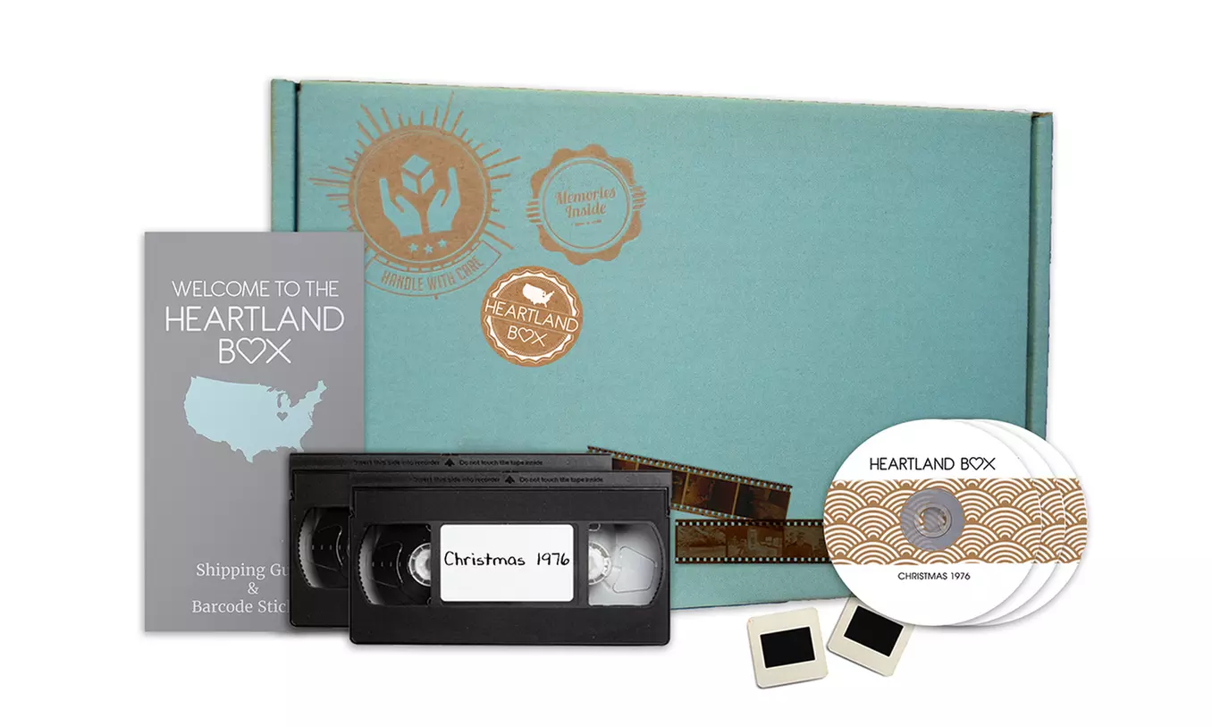 Moments, Decade, or Lifetime Box for Media Digitization from Heartland Box (Up to 74% Off) - Primary Image