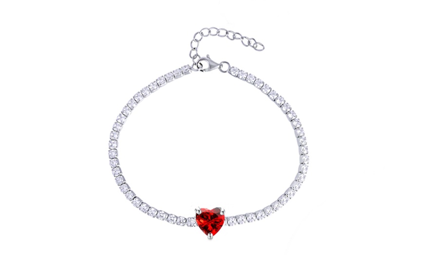 Image 10: Bracciale e collana girocollo Tennis