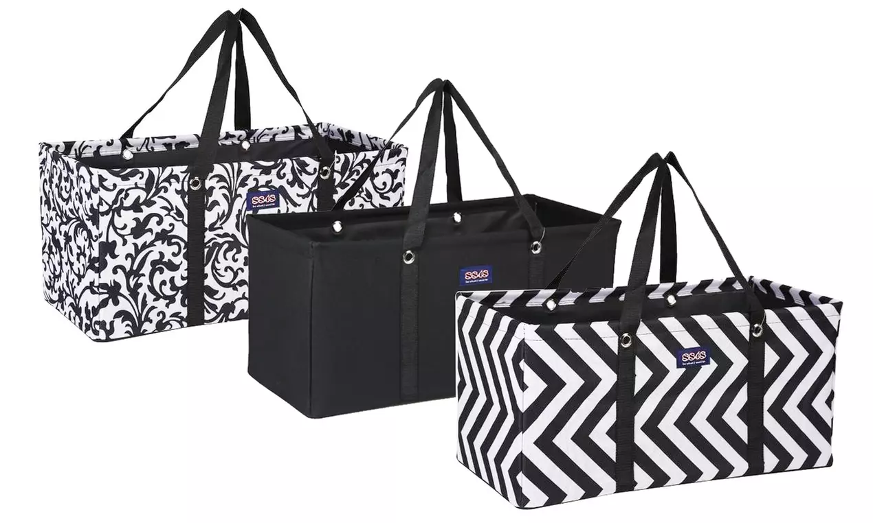 Collapsible Grocery Shopping Tote - Primary Image