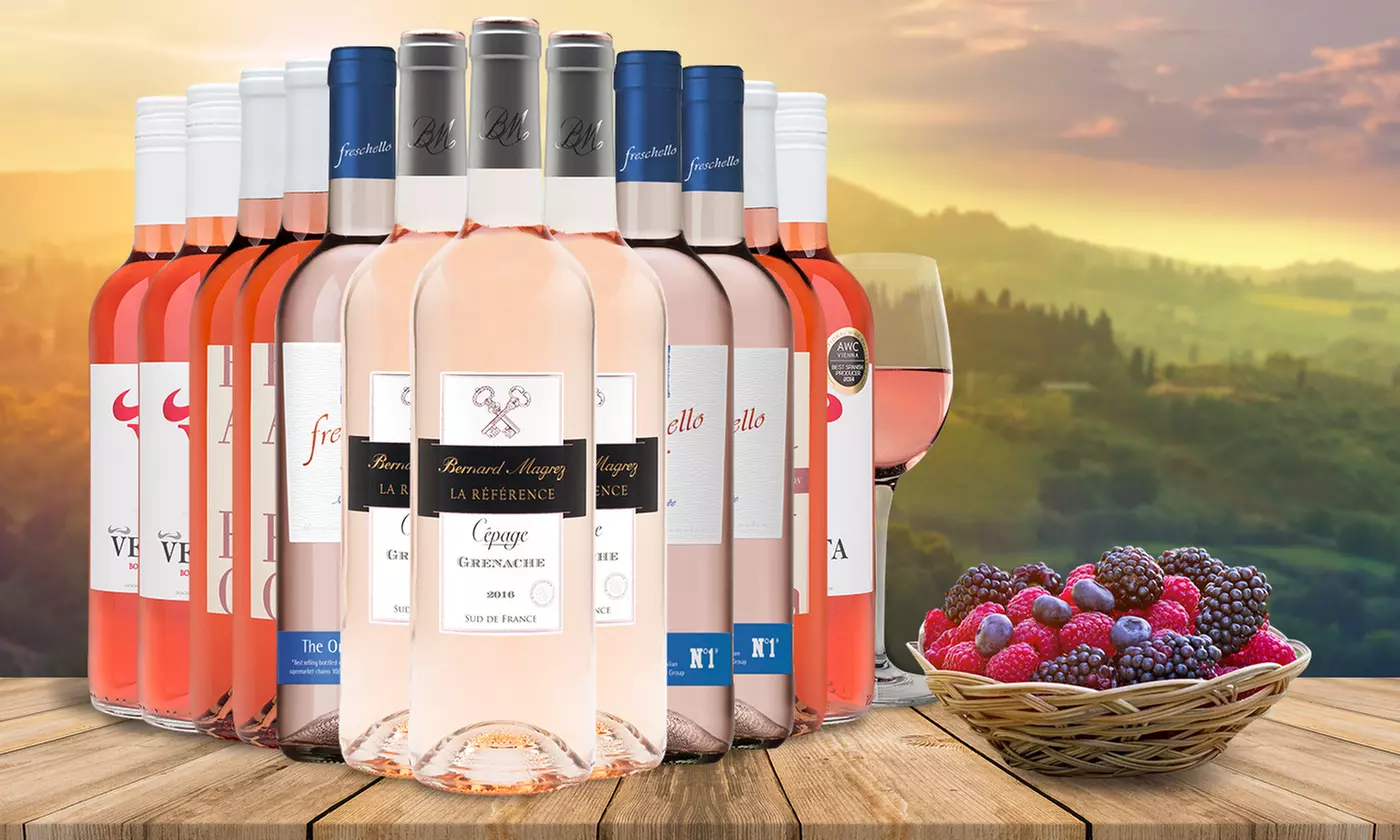 Less than $5 per bottle - 12 Bottles of International Rosé from Wine Insiders (67% Off) - Primary Image