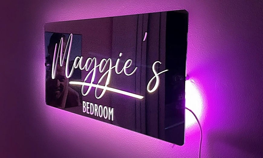 Image 10: Custom Mirror Sign from Justyling