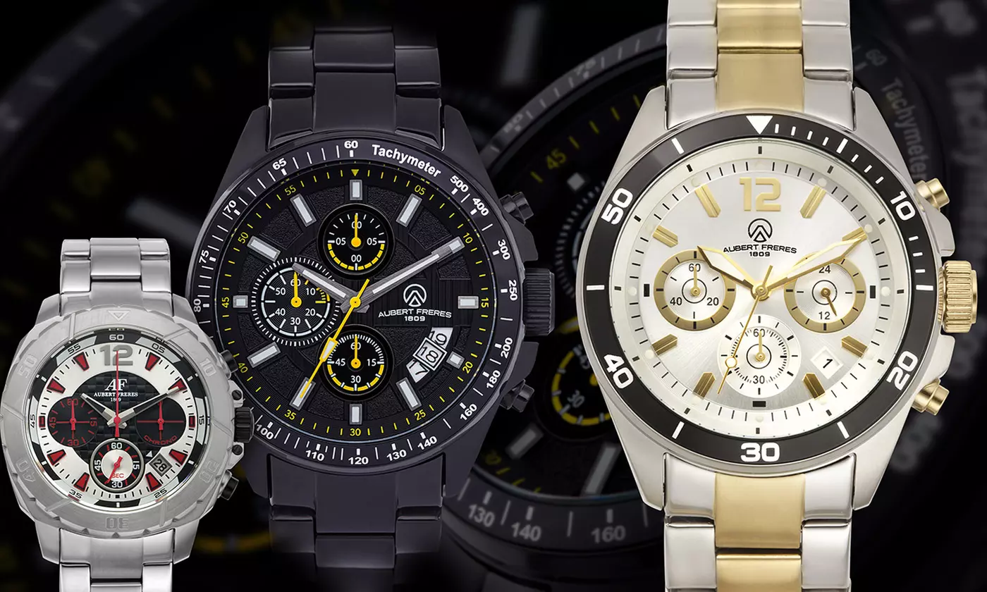 Aubert Freres Chronograph Collection Men's Watches - Primary Image
