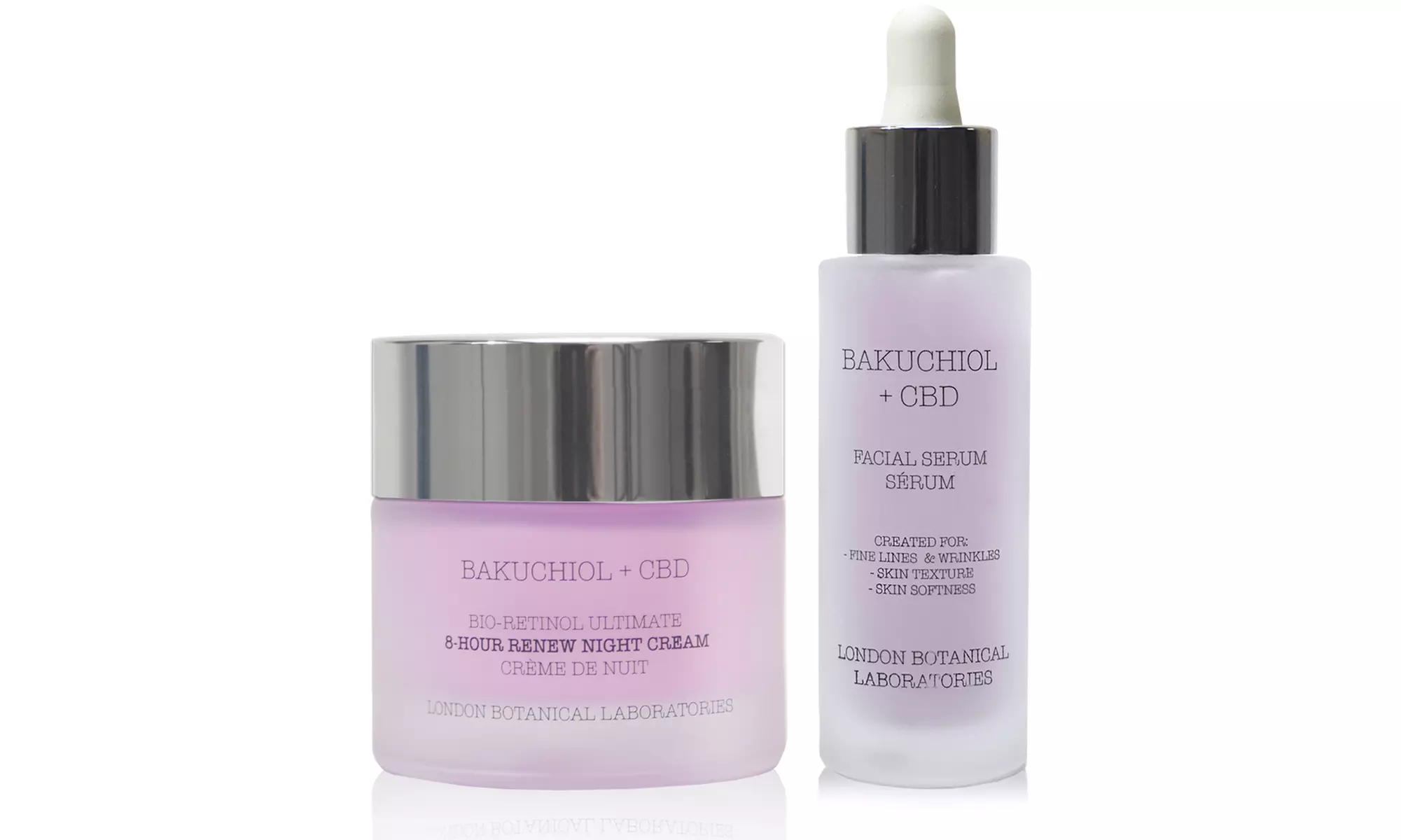 Crème de nuit et sérum au Bakuchiol et CBD - Primary Image