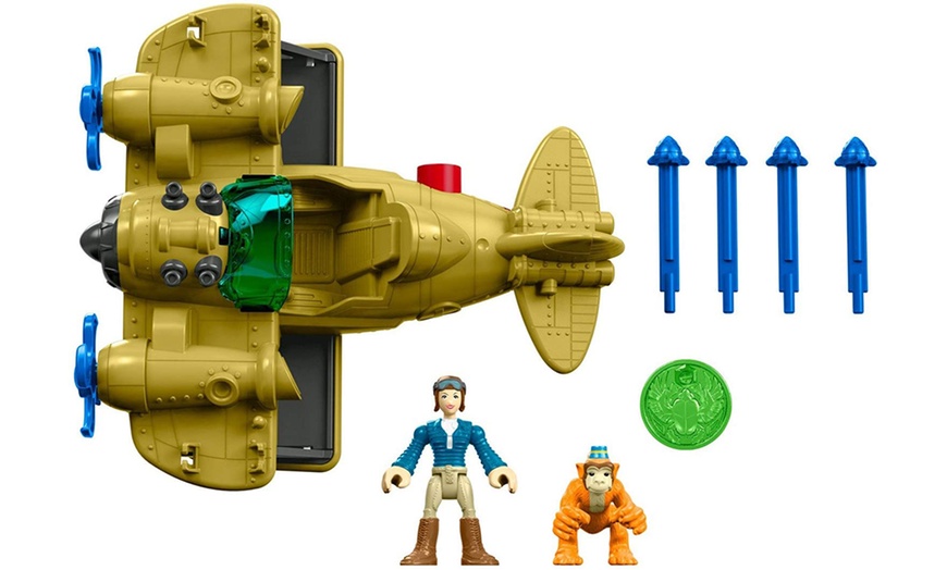 Image 3: Fisher-Price Imaginext Plane Toy