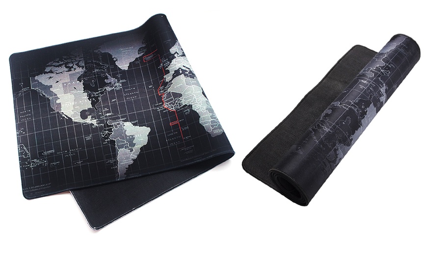 Image 7: World Map Mouse Mat Pad