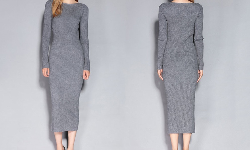 Image 8: Bodycon Sweater Dresses