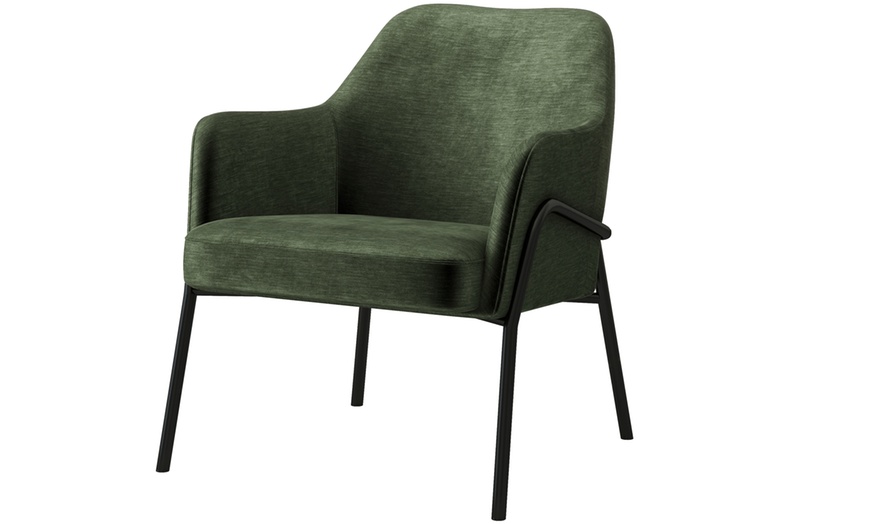 Image 5: Poltrona lounge in tessuto e struttura in metallo Doosense