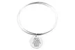 Pink Box Stainless Steel Double Layer Inspirational Bangle - Second Medium