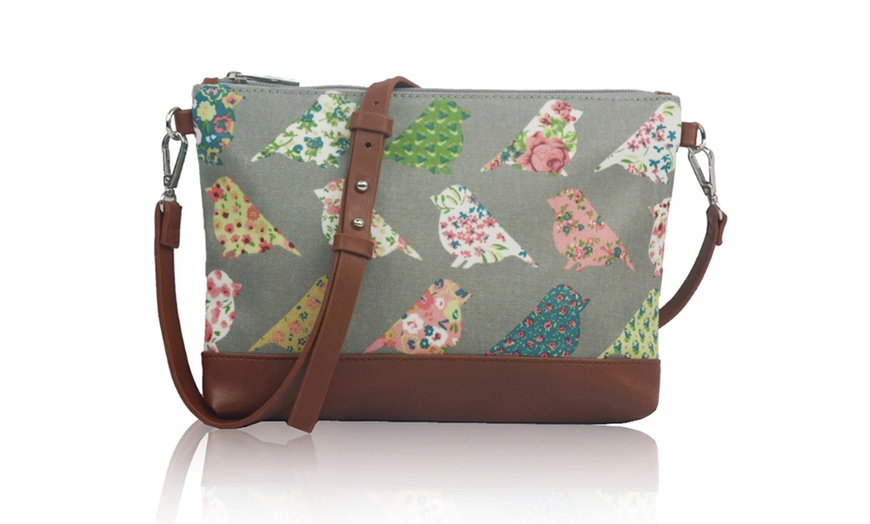 Image 30:  Printed Canvas Cross-Body Bags