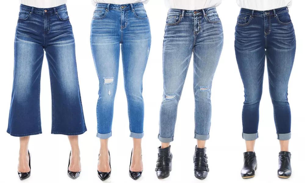 Zelle Belle Women's Cropped-Leg Jeans - Primary Image