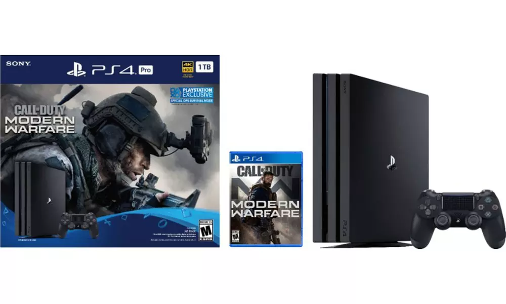 Sony PlayStation 4 Pro 1TB Game Console and Call of Duty: Modern Warfare Bundle - Primary Image