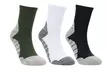 3-Pair Athletic Sweat Wicking Sport Protection Mid Crew Socks - Second Medium