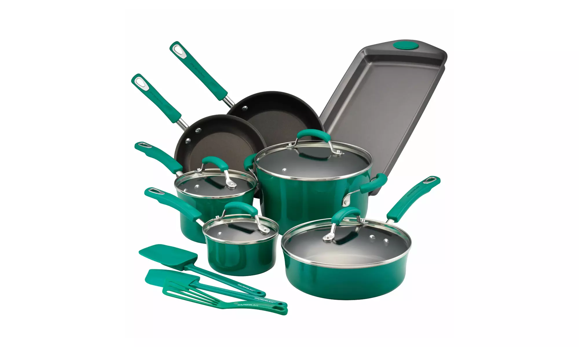 Rachael Ray Porcelain II Nonstick Cookware Set (14-Piece) - Second Medium