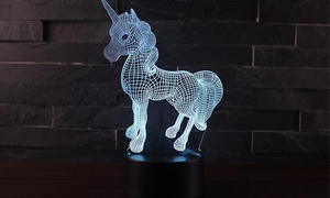 3D Unicorn Night Light and Remote