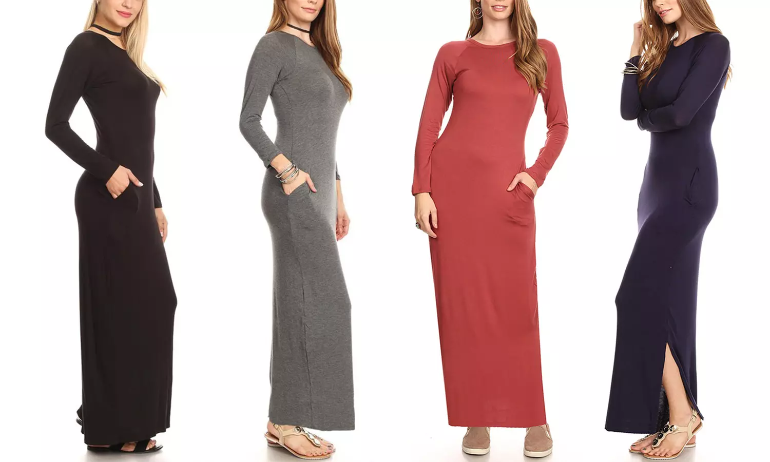 Women's Long Sleeve Maxi Dress | Groupon Goods