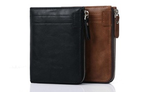 One or Two RFID Blocking Zip Wallets