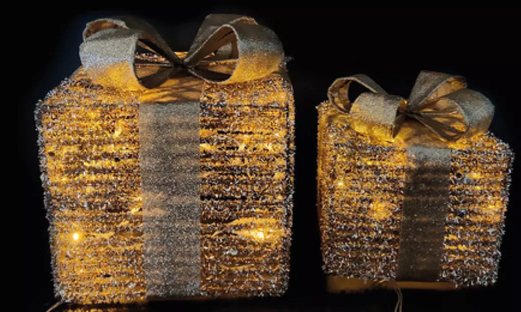 Decorazioni Natalizie luminose da mettere sotto l'albero, Natale, led