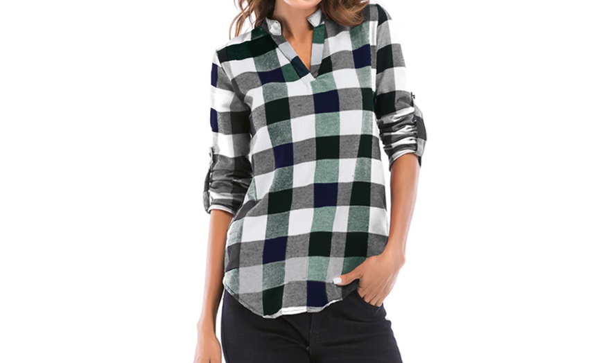 Image 5: Women's Checked Shirt