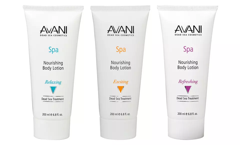 Avani Dead Sea Cosmetics Nourishing Body Lotion. Three Options Available. - Primary Image