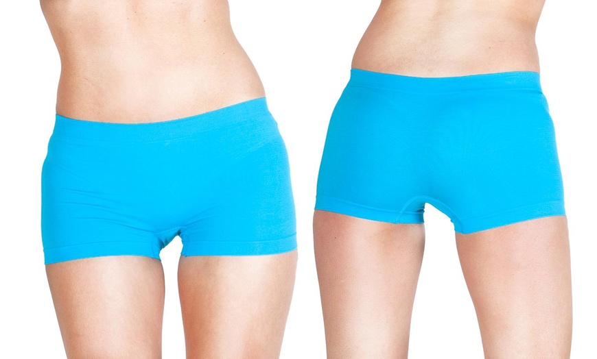 Image 9: One, Three or Six Pairs of Women's High Waist Boxer Shorts