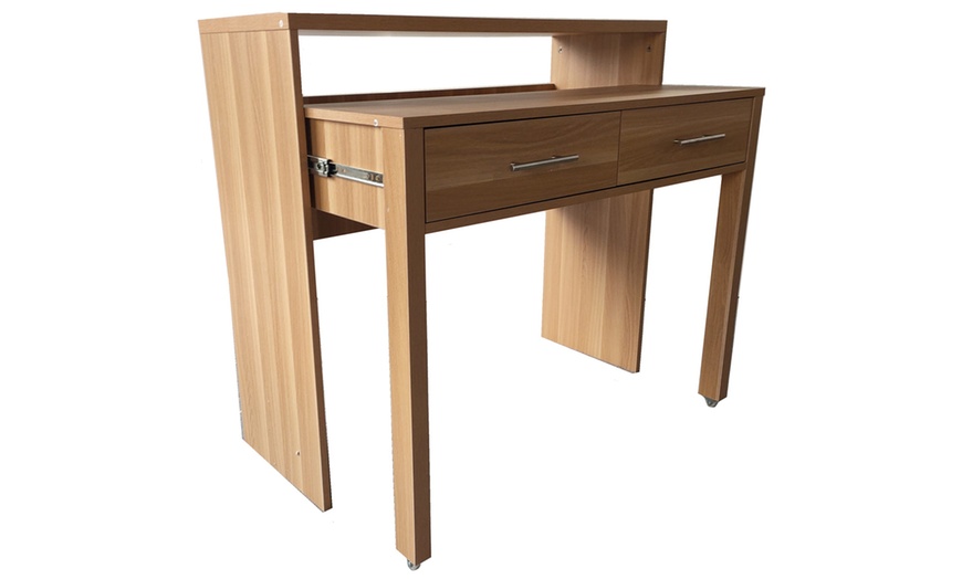 Image 9: Regis Extending Computer Table Desk