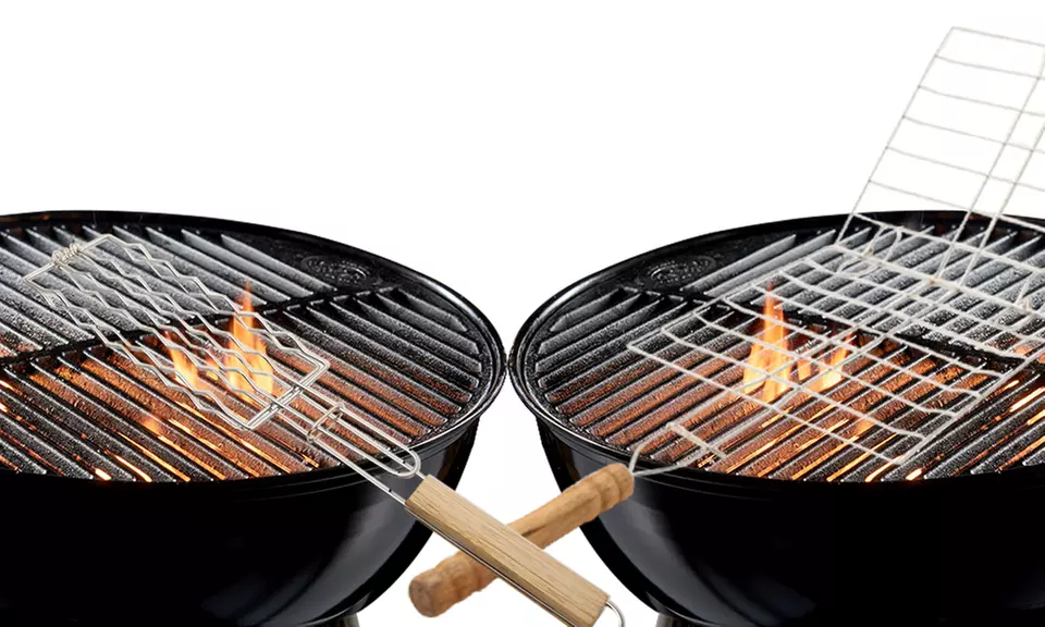 1, 2 ou 4 grilles barbecue PMS avec poignée en bois - Primary Image