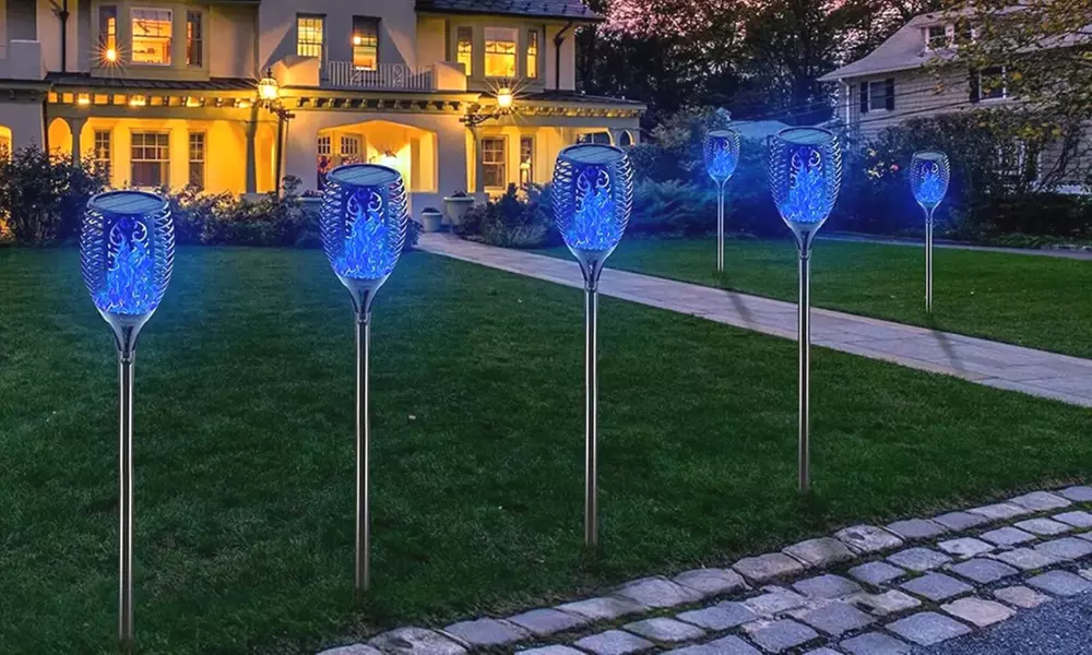 1, 2 ou 4 lampes torches solaires