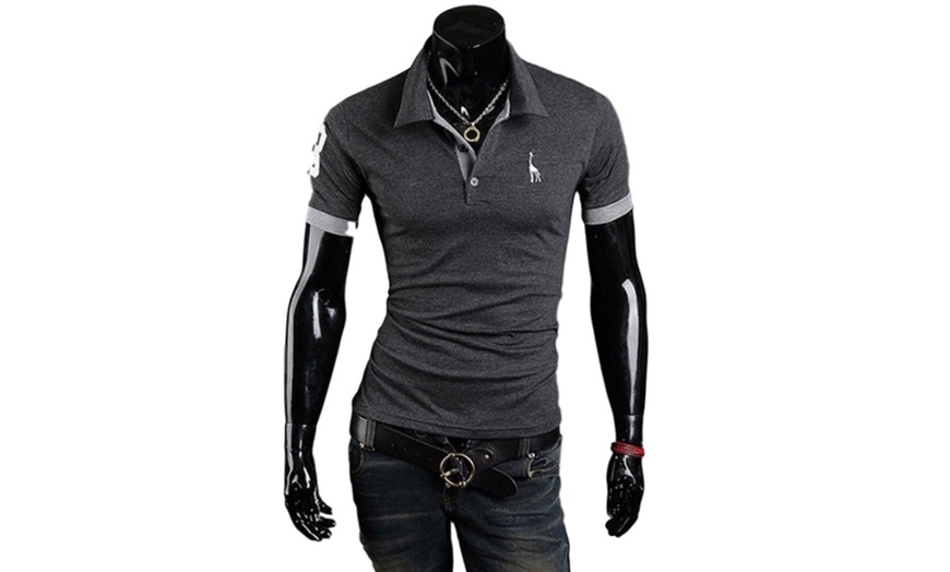 Image 2: Two-Pack Men's Polo T-Shirts