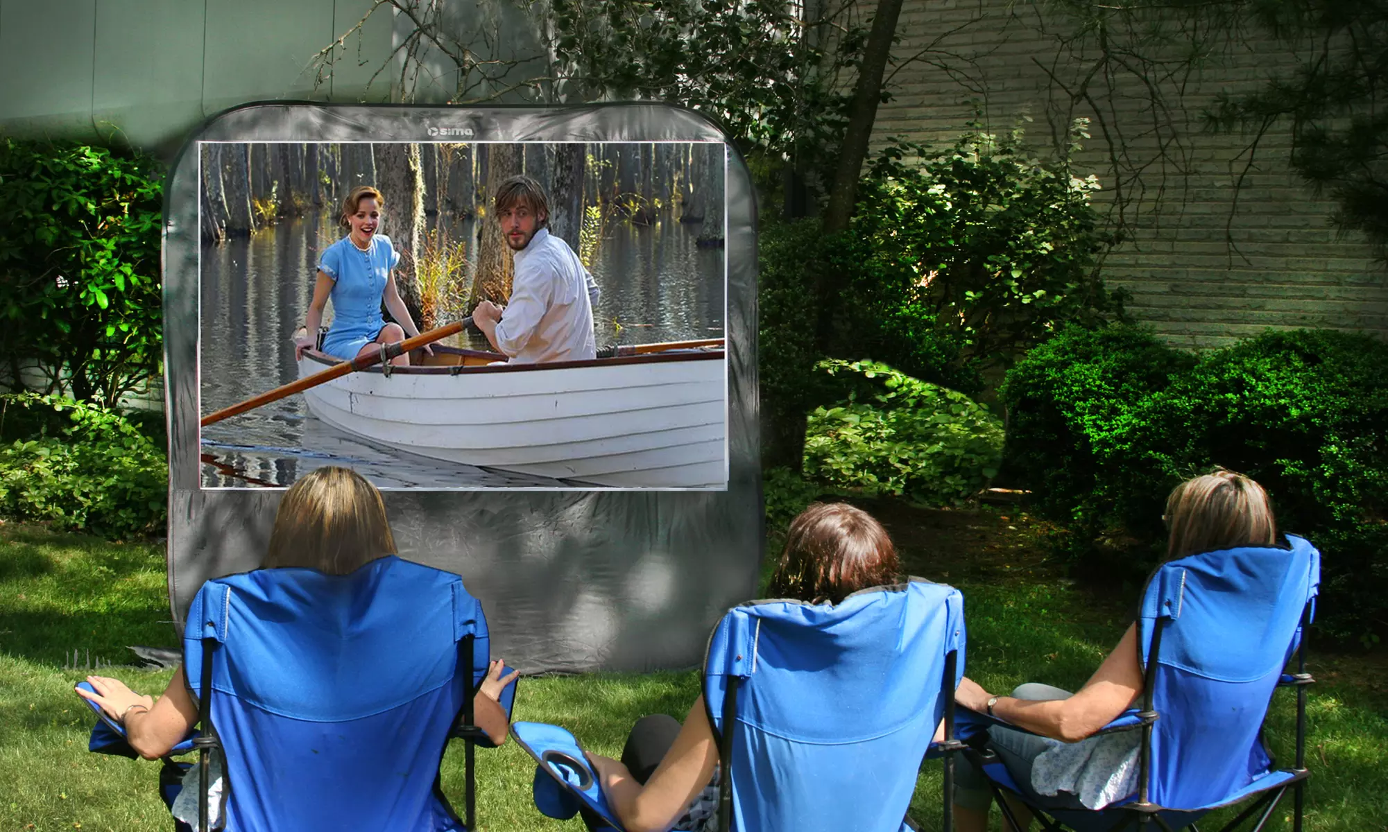 Sima 84" Instant Pop-Up Projector Screen - Second Medium