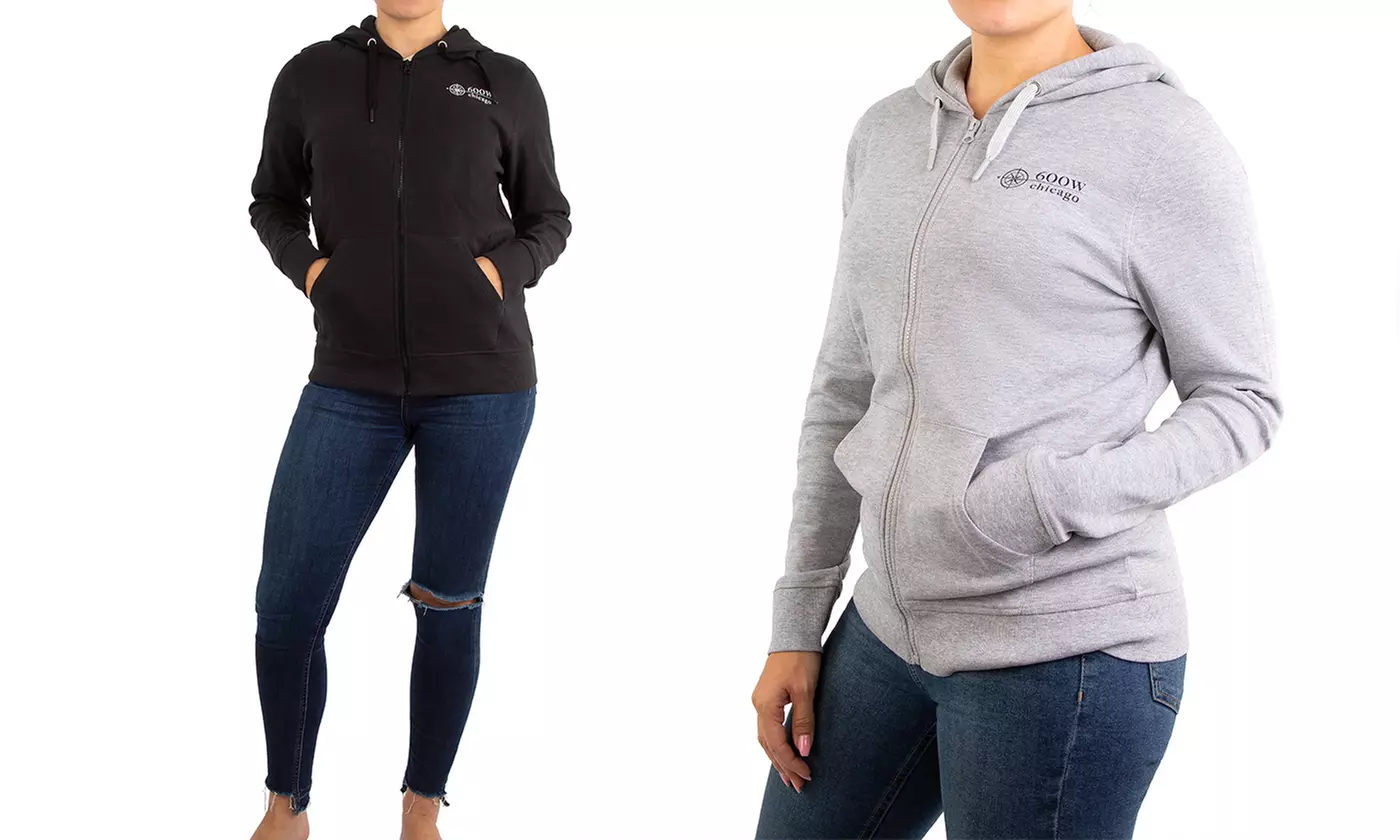 Pack de 2 sweats à capuche 100% coton Chicago 600W - Primary Image