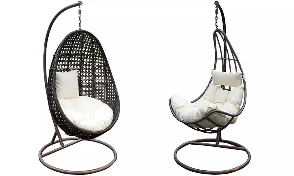 Home Deluxe Polyrattan-Hängesessel Cama oder Nido, optional mit Regenabdeckung - Primary Image