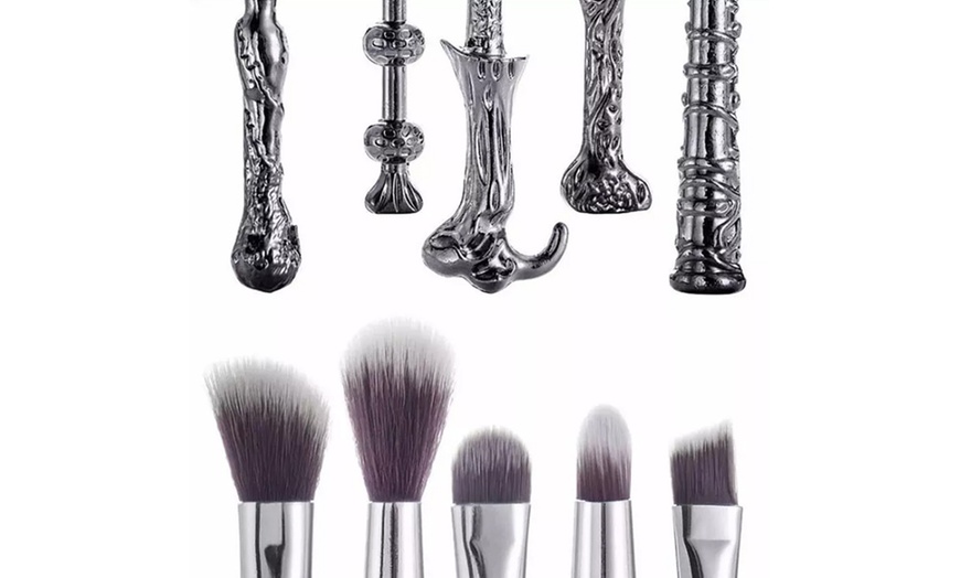 Image 3: 5-PC Magic Wand Make-Up Brush Set