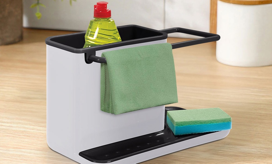 Image 5: Kitchen Sink Caddy Sponge Cloth Holder