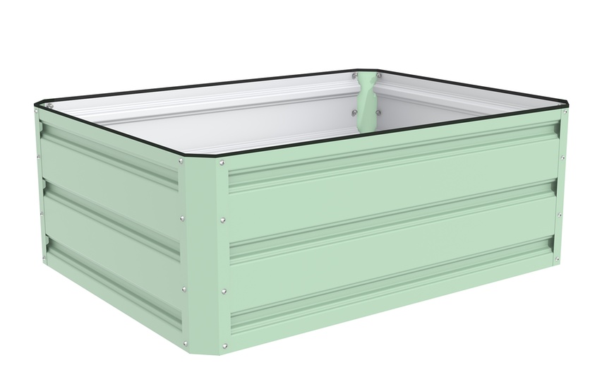 Image 6: One or Two Metal Raised Bed Planters