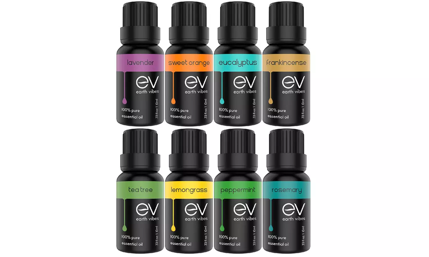 Earth Vibes Aromatherapy Essential Oils (Set of 8) - Primary Image