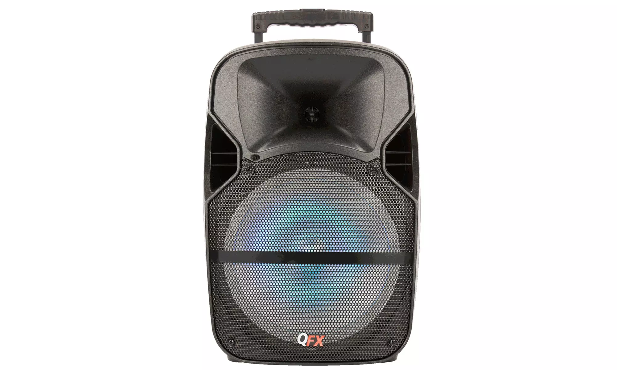 QFX PBX-61125 Portable Bluetooth Wireless Party Speaker with Microphone & Stand - Primary Image