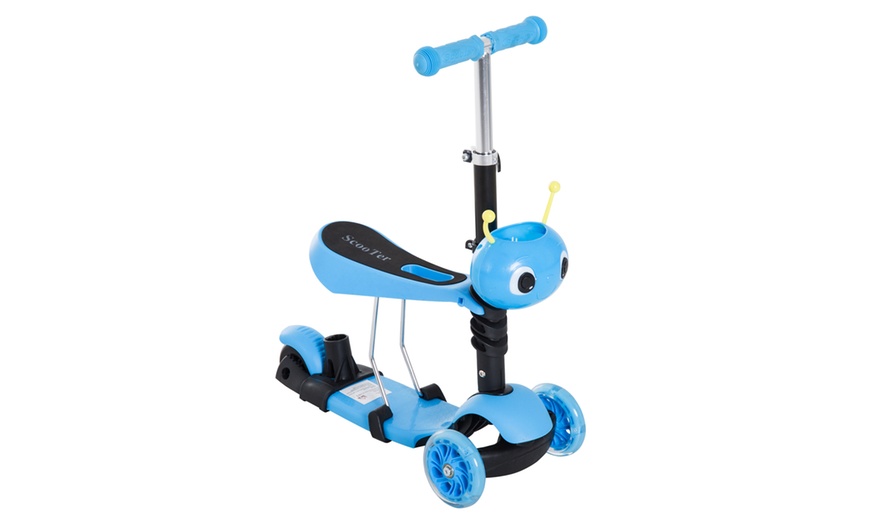 Image 3: 5-in-1 Toddler Three Wheels Mini Kick Scooter