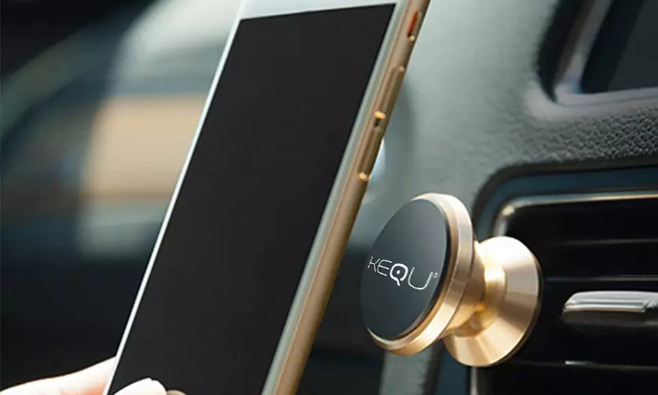 1, 2 ou 3 supports aimantés pour voiture pour tous smartphones et GPS à rotation 360° - Primary Image